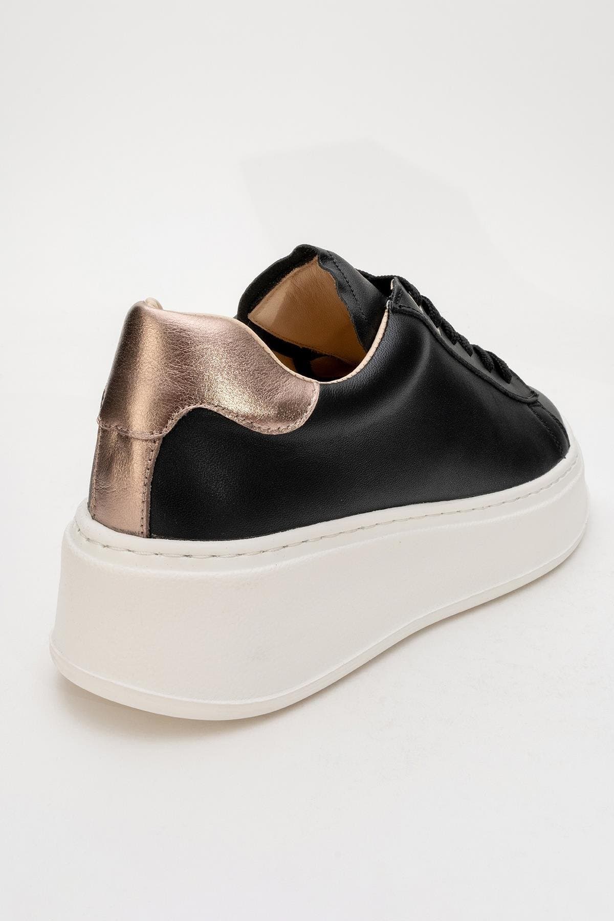 Forever & Always Shoes Paloma Leather Sneaker, Alternate, color, Black