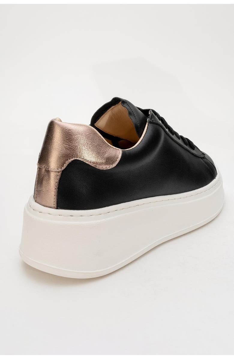 Forever & Always Shoes Paloma Leather Sneaker, Alternate, color, Black