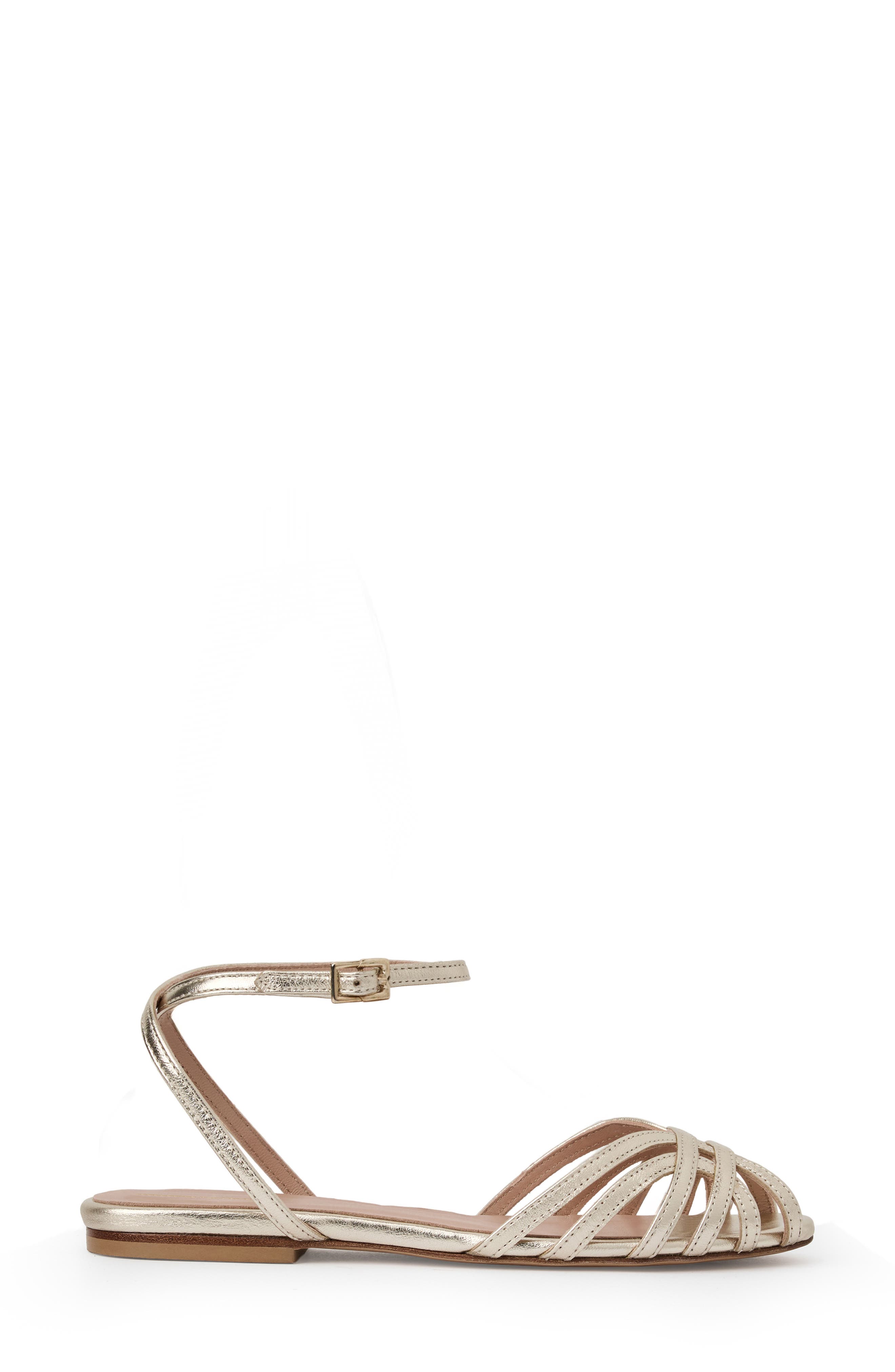 Bruno Magli Marta Ankle Strap Sandal, Alternate, color, Gold Metallic