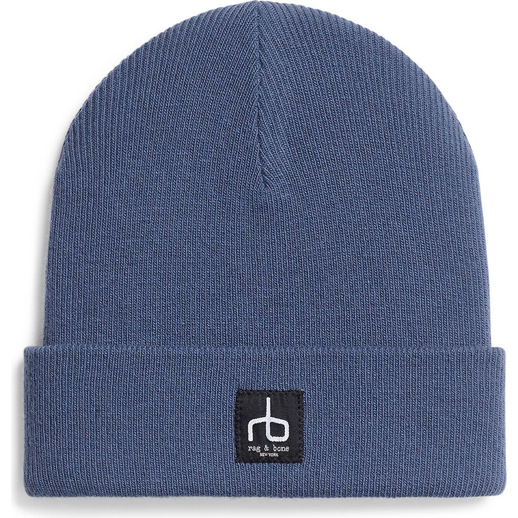 Rag & Bone Evan Beanie In Blue