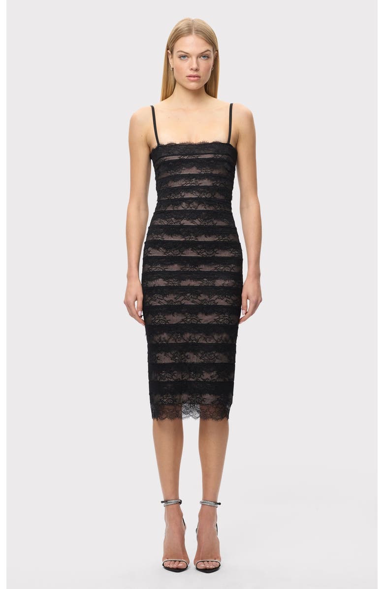 Herve Leger The Dara Dress, Alternate, color, Black