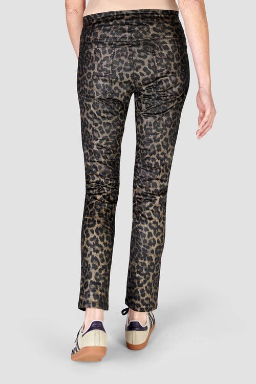 Alembika Leopard Print Slim-fit Stretch Jeans In Leopard