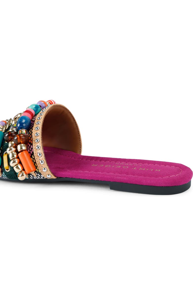 Kurt Geiger London Southbank Beaded Slide Sandal, Alternate, color, Open Pink