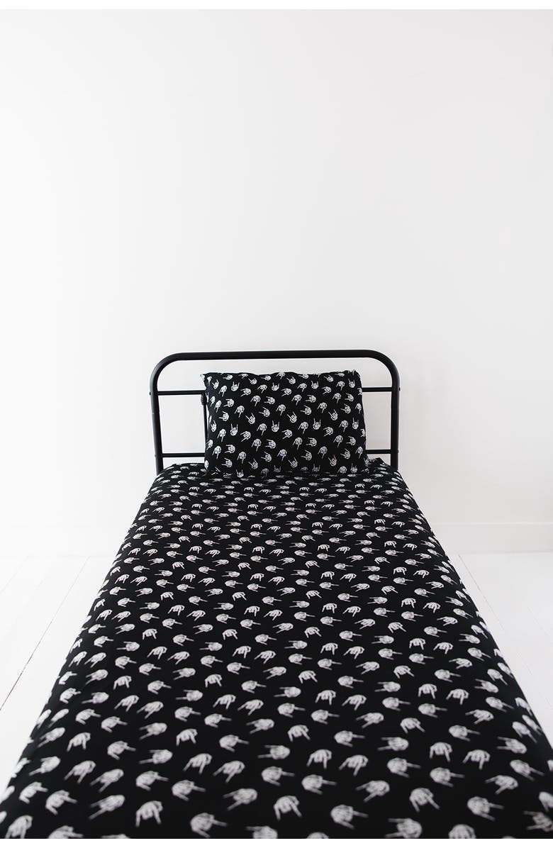 Charlie Lou Baby<sup>®</sup> Rock N' Skull Twin Bedding Set, Main, color, 