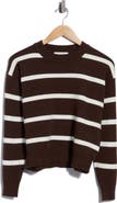 Vigoss Striped Crewneck Pullover Sweater