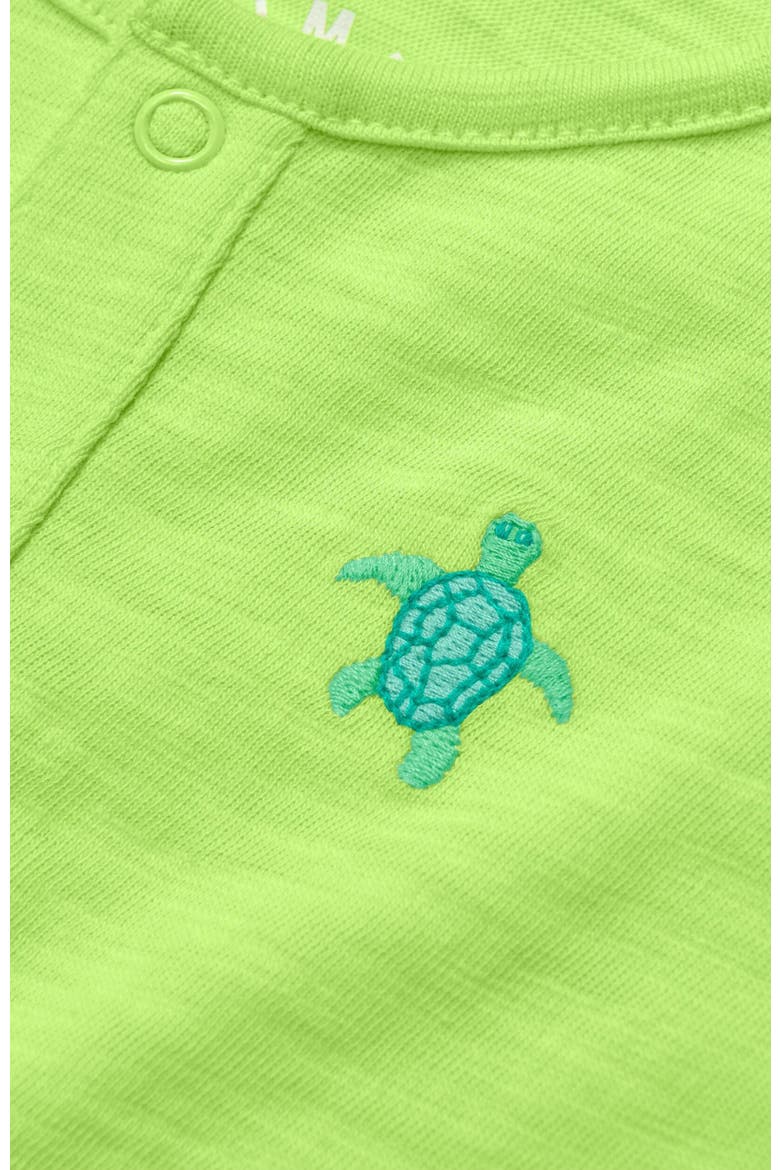 Baby Henley Tank Set, Alternate, color, Lime Sea Turtles