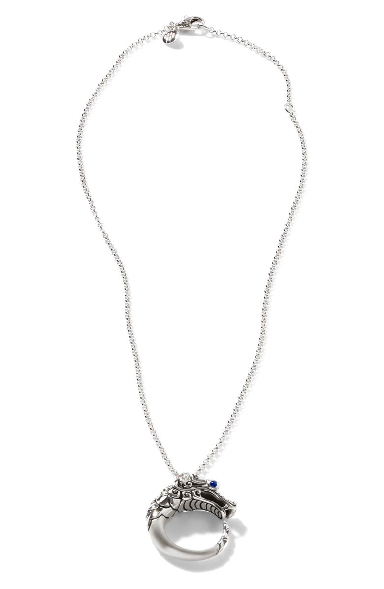 John Hardy Legends Naga Long Pendant Necklace, Alternate, color, 