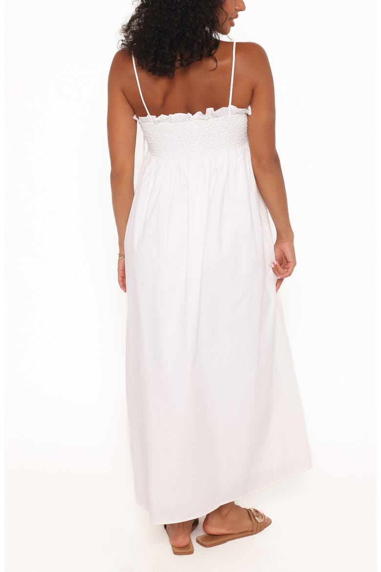 Josie Smocked Maxi Dress, Alternate, color, WHITE