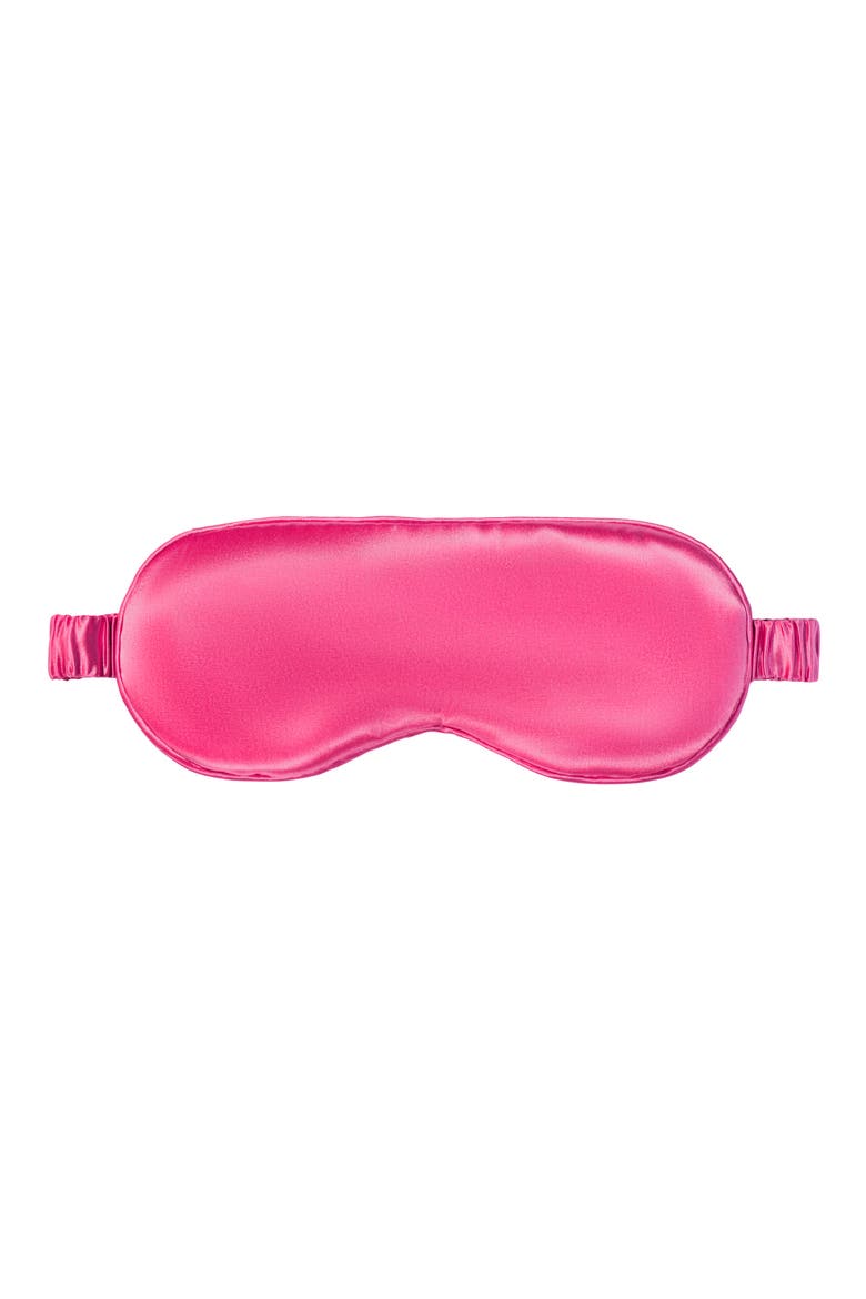 Pure Silk Sleep Mask, Main, color, PEONY