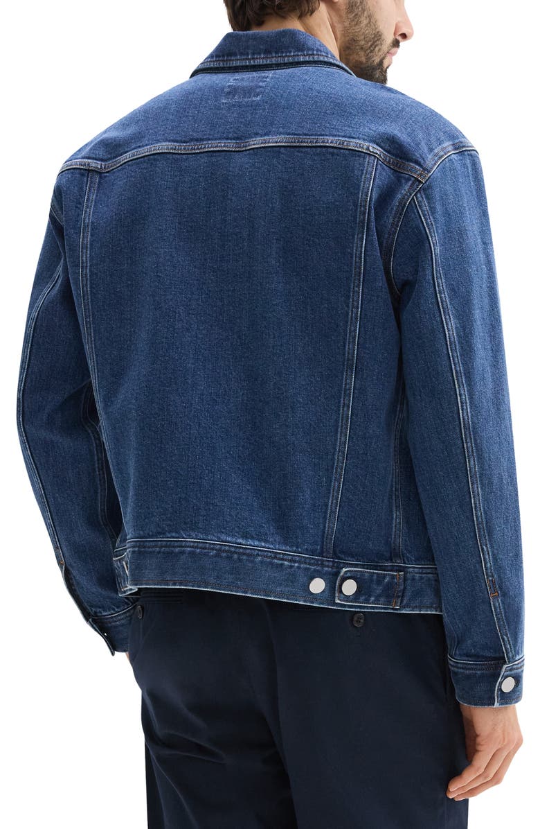 Theory City Stretch Denim Trucker Jacket, Alternate, color, 