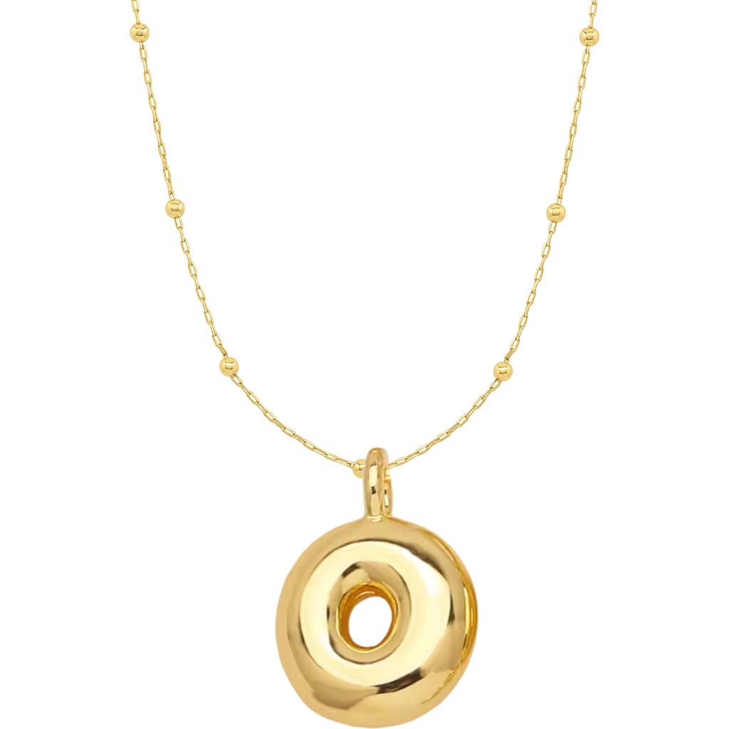 Emma Rae Bubble Initial Necklace in Letter O  product