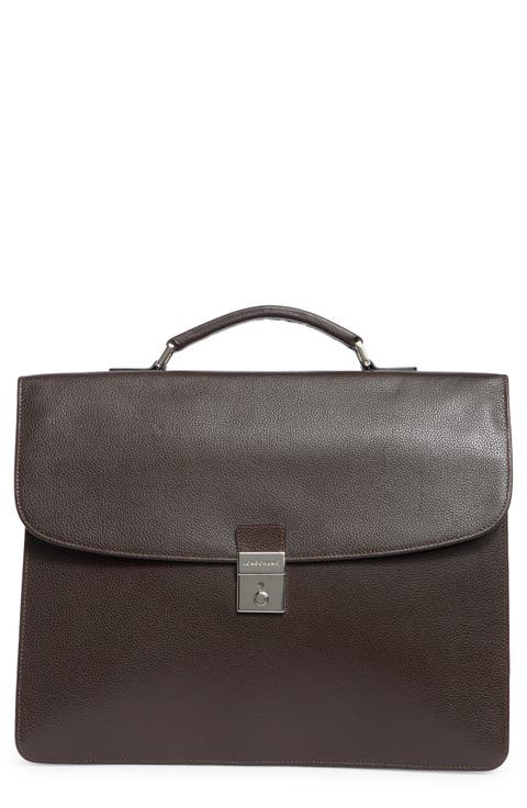 Leather Flap Briefcase