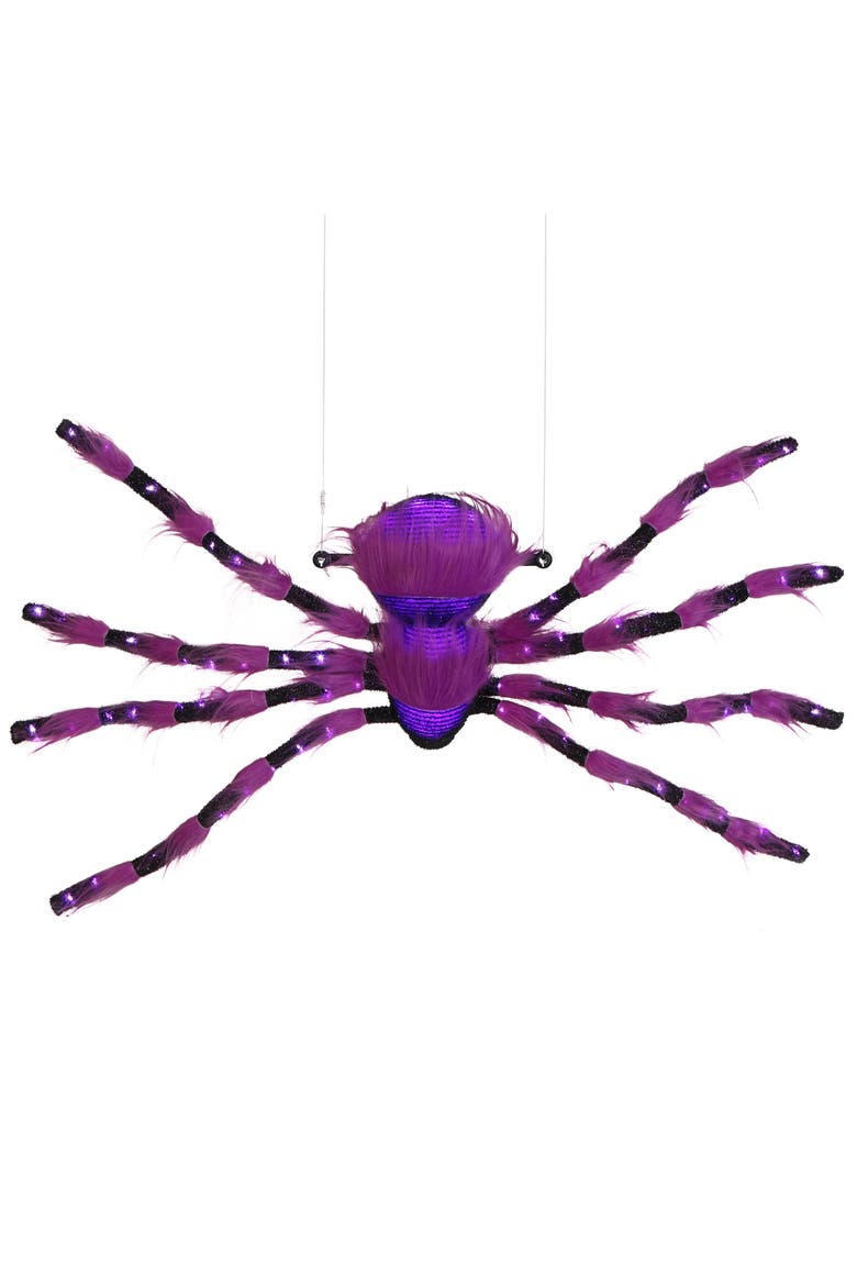 9 ft. Animated Outdoor Halloween Climbing Spider, Main, color, Multicolor