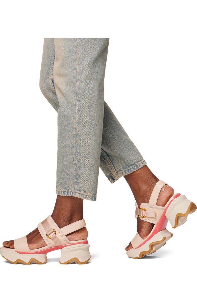 SOREL Kinetic Impact Slingback Sandal, Alternate, color, Pearlescent/ Coral Blossom