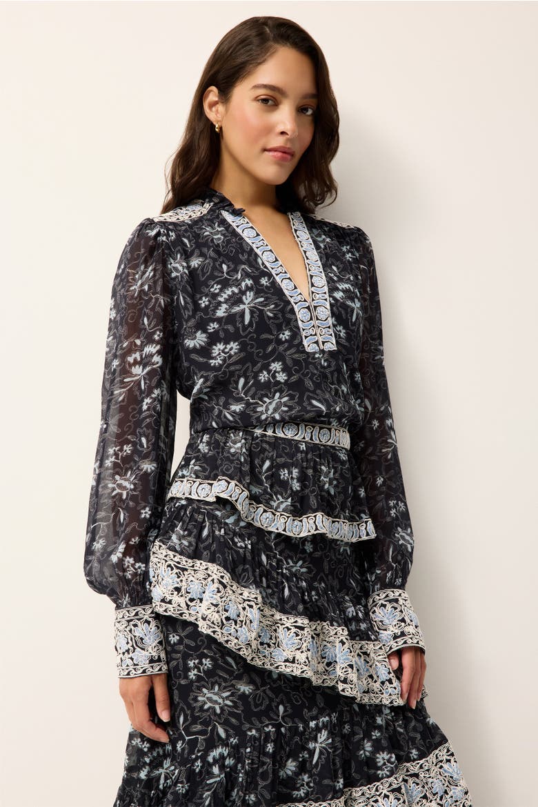 Brielle Blouse, Main, color, Gardenia