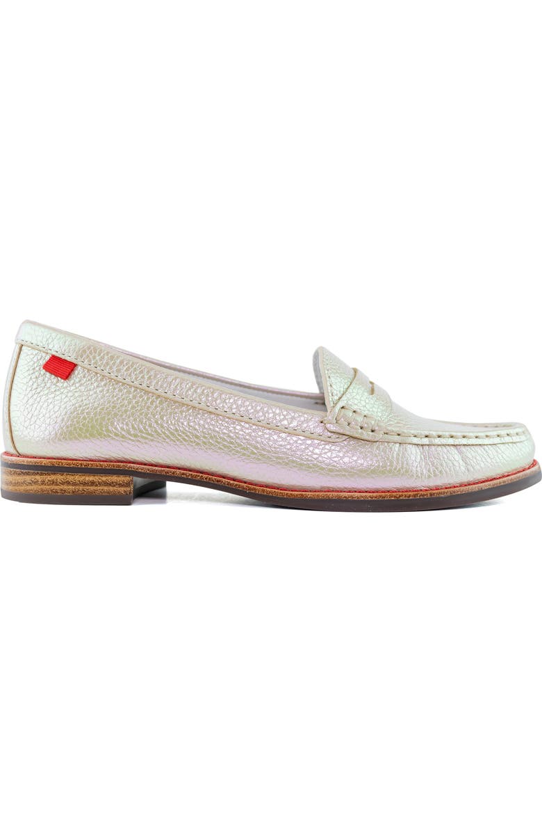 Marc Joseph New York East Village Penny Loafer, Alternate, color, Opal Glow Grainy