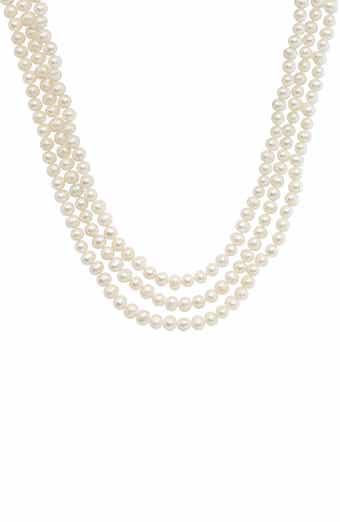 Freshwater Cultured Pearl Three Strand Necklace