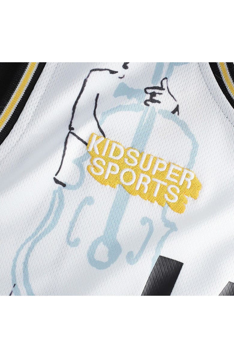 NBA X KIDSUPER Unisex NBA & KidSuper Studios by Fanatics White Utah Jazz Hometown Jersey, Alternate, color, White