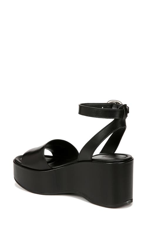 Vince Women's Phillipa Leather Platform Ankle Strap Sandals In Black
