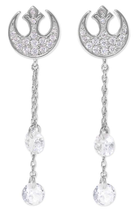 Star Wars™ Rebel Alliance Insignia Cubic Zirconia Drop Earrings