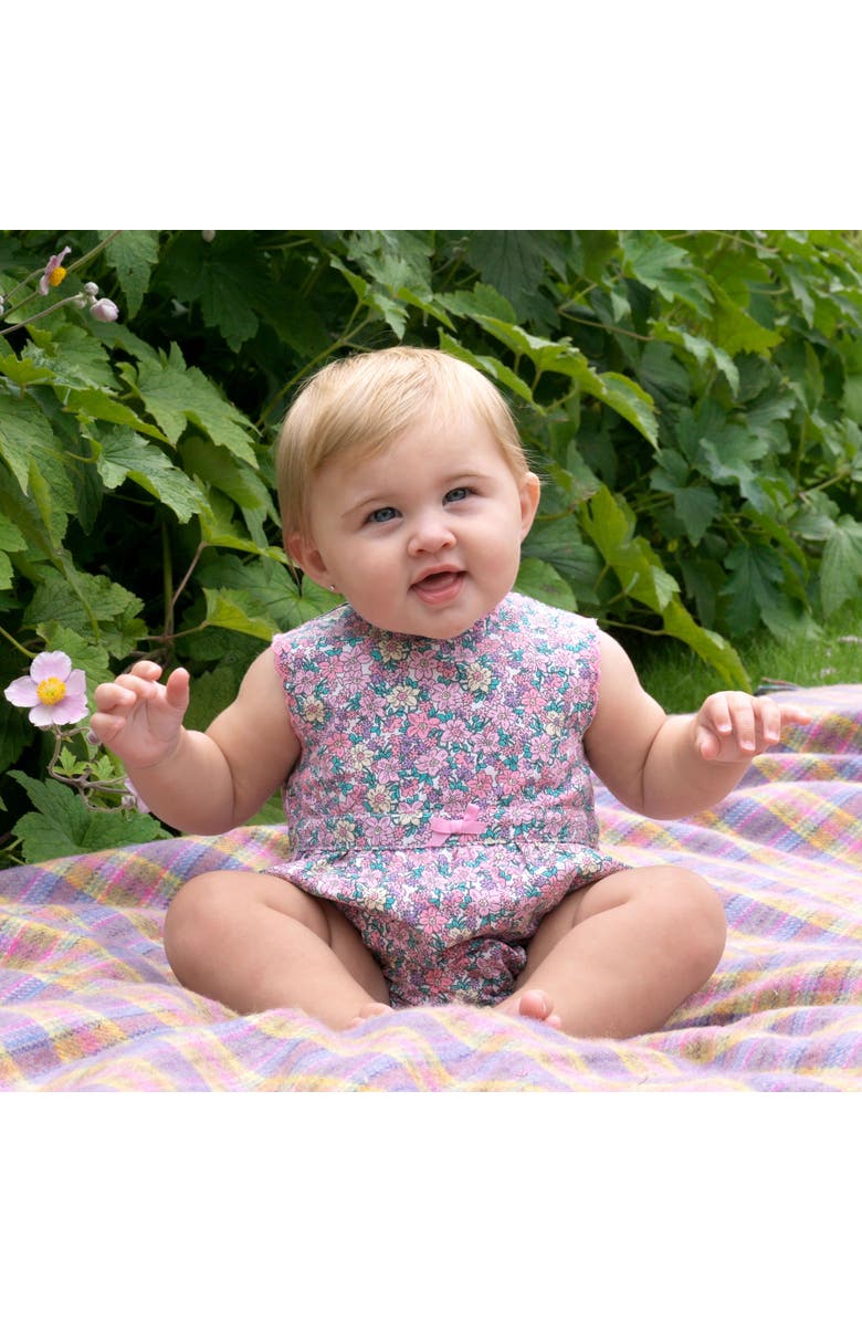 Rachel Riley Floral Scalloped Bubble, Alternate, color, Pink