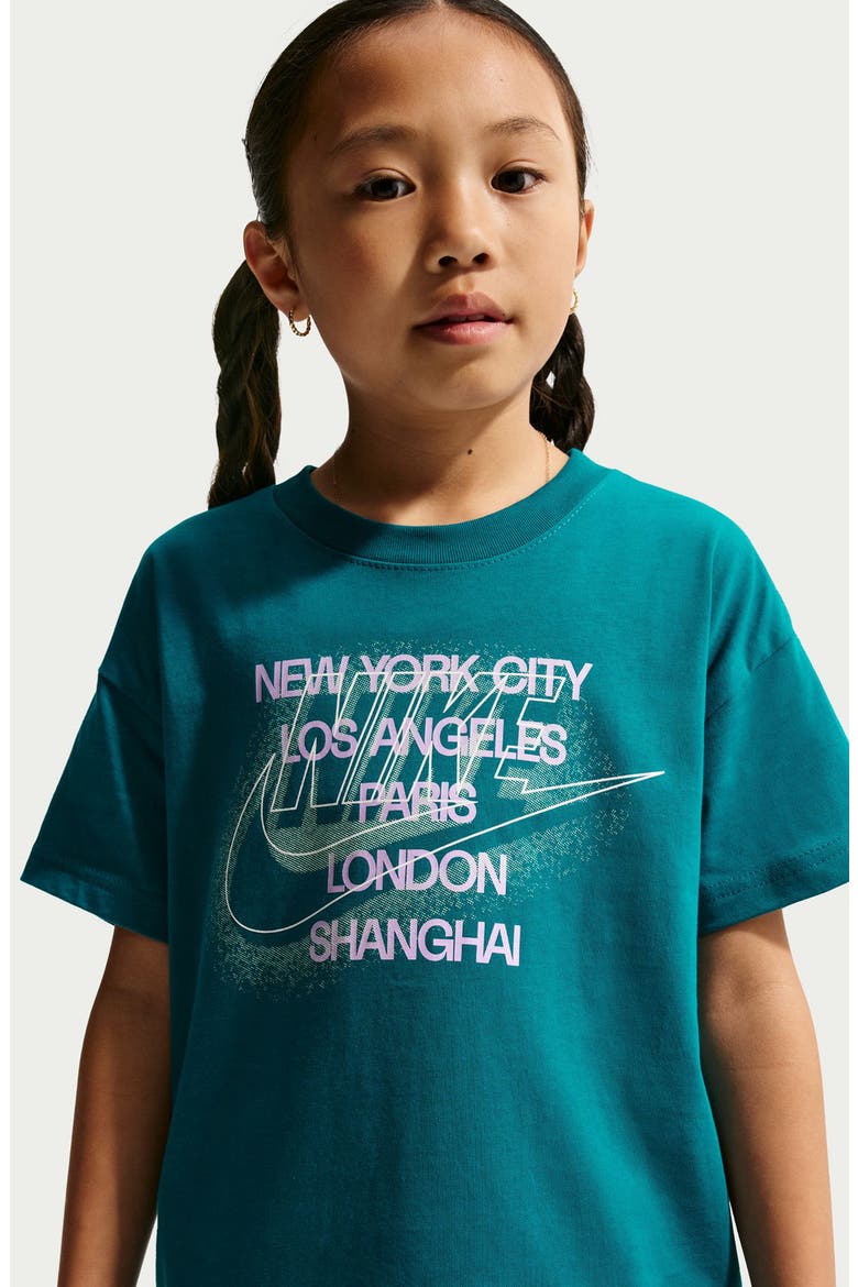 Kids' Sportswear BK Graphic T-Shirt, Alternate, color, BRIGHT SPRUCE