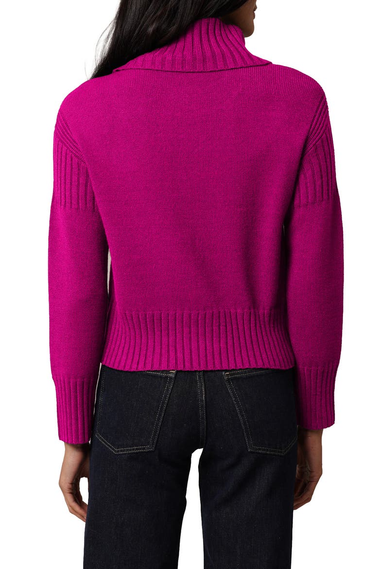 Turtleneck Sweater, Alternate, color, RASPBERRY ROSE