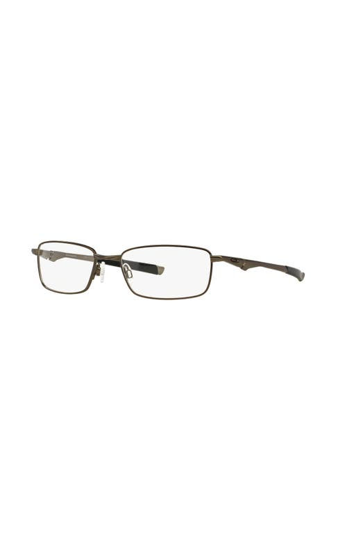 Oakley 53mm Rectangle Optical Glasses In Gray