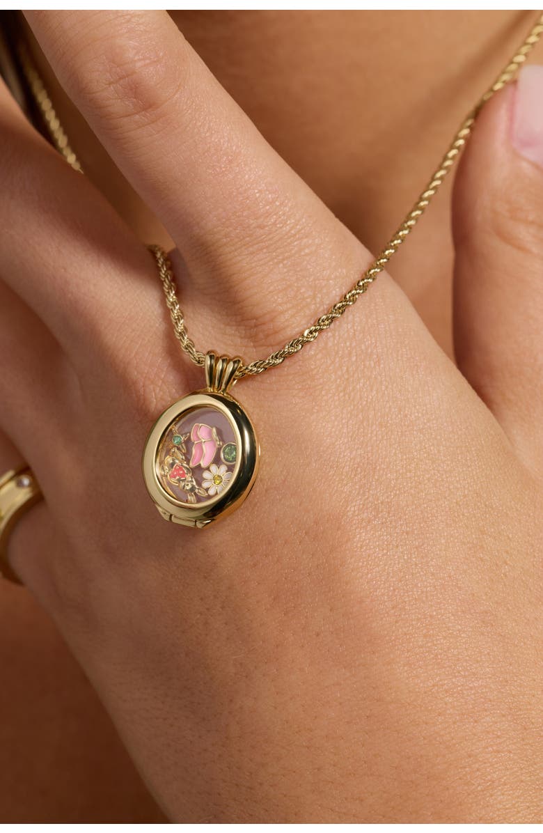 Alex and Ani Garden Party Shaker Pendant, Alternate, color, Gold