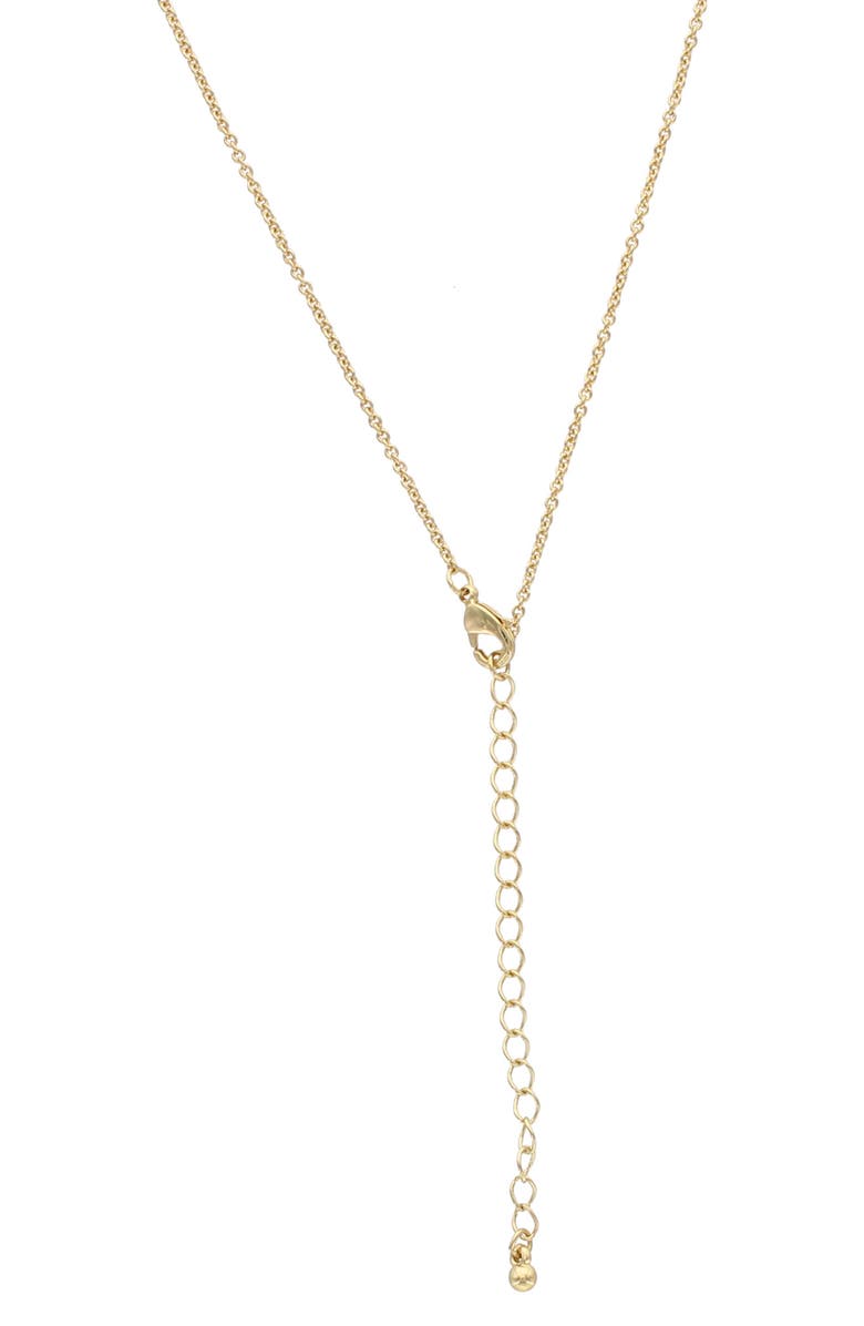 OLIVIA WELLES Azara Crescent Pendant Necklace, Alternate, color, Gold / Black