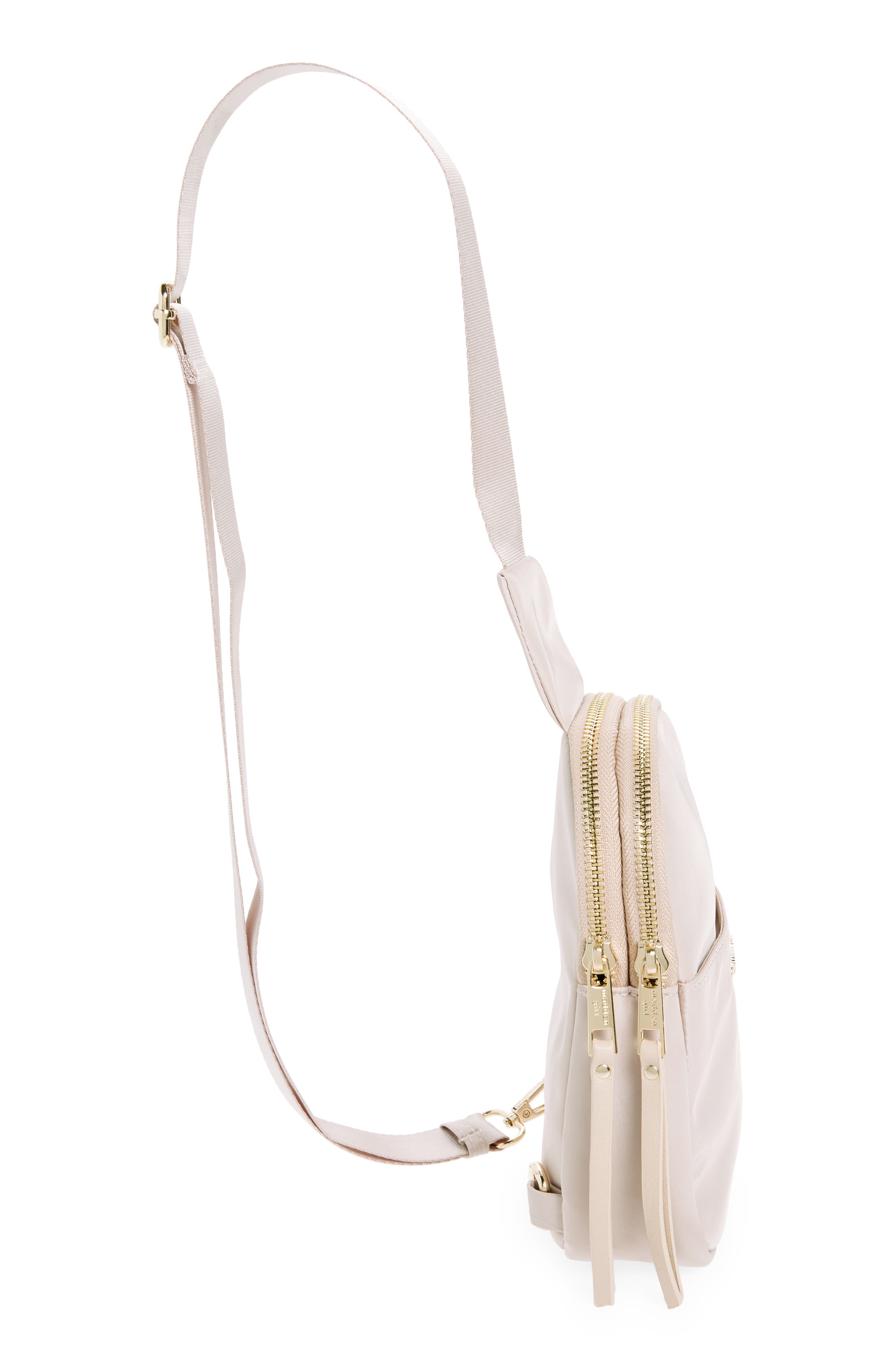 Madden Girl Adjustable Sling Bag, Alternate, color, Taupe