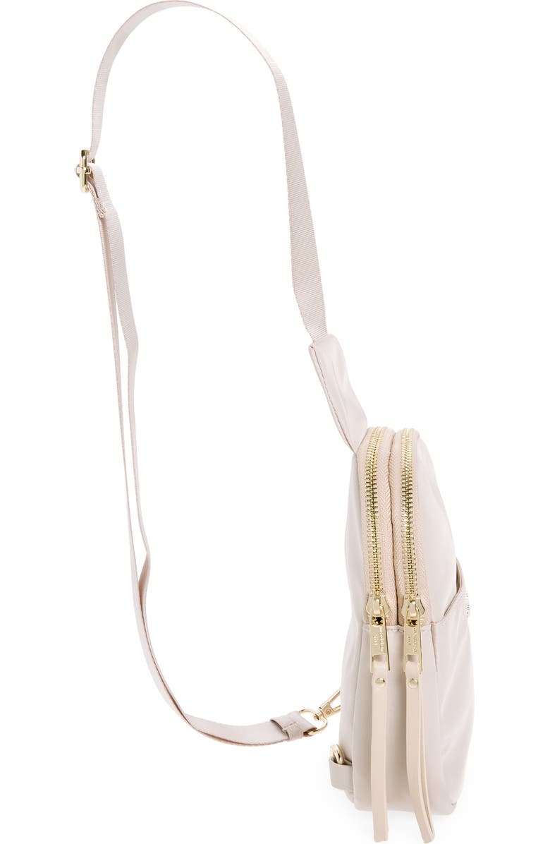 Madden Girl Adjustable Sling Bag, Alternate, color, Taupe