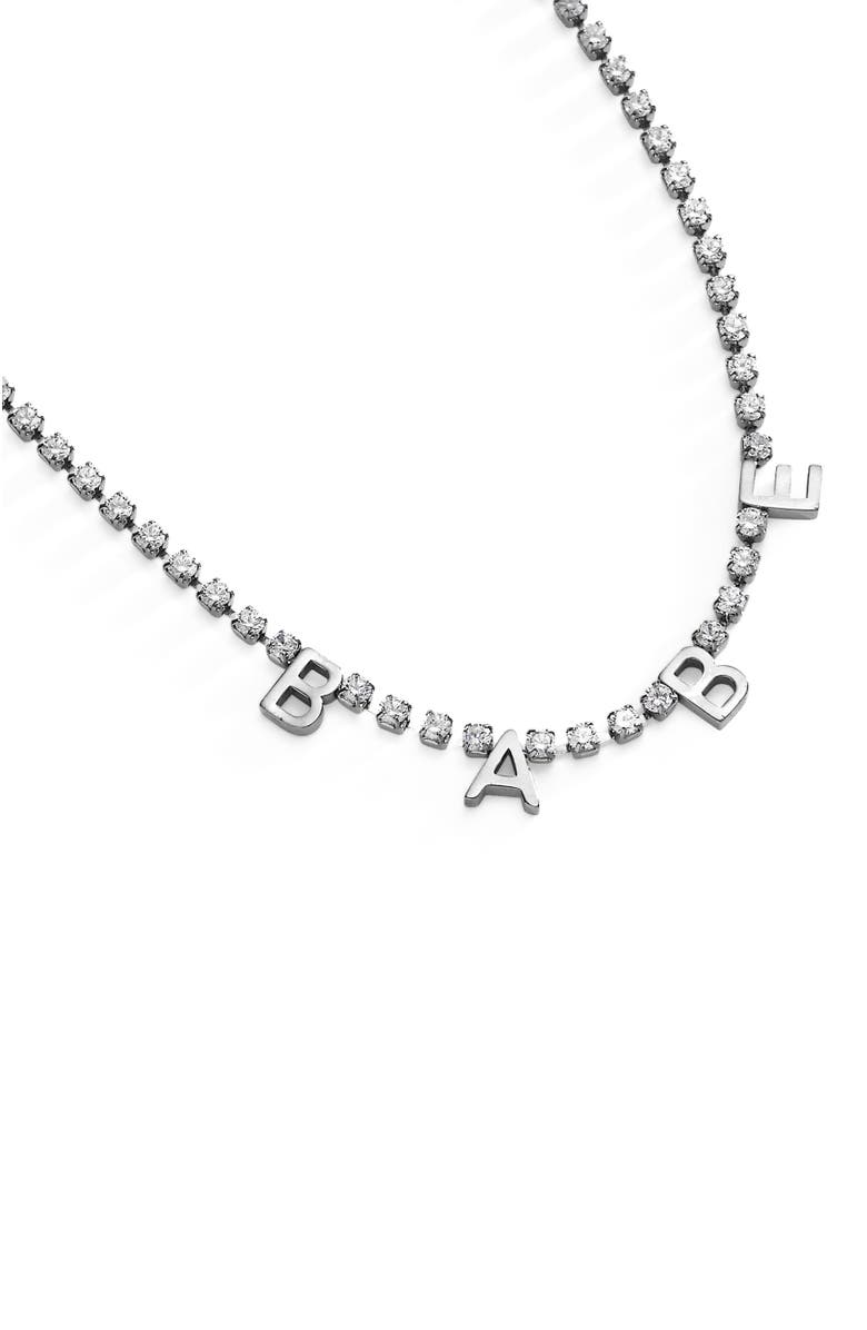 Alex and Ani Babe Tennis Chain Necklace, Alternate, color, Silver