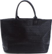 Adornia Woven Faux Leather Tote
