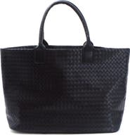 Adornia Woven Faux Leather Tote