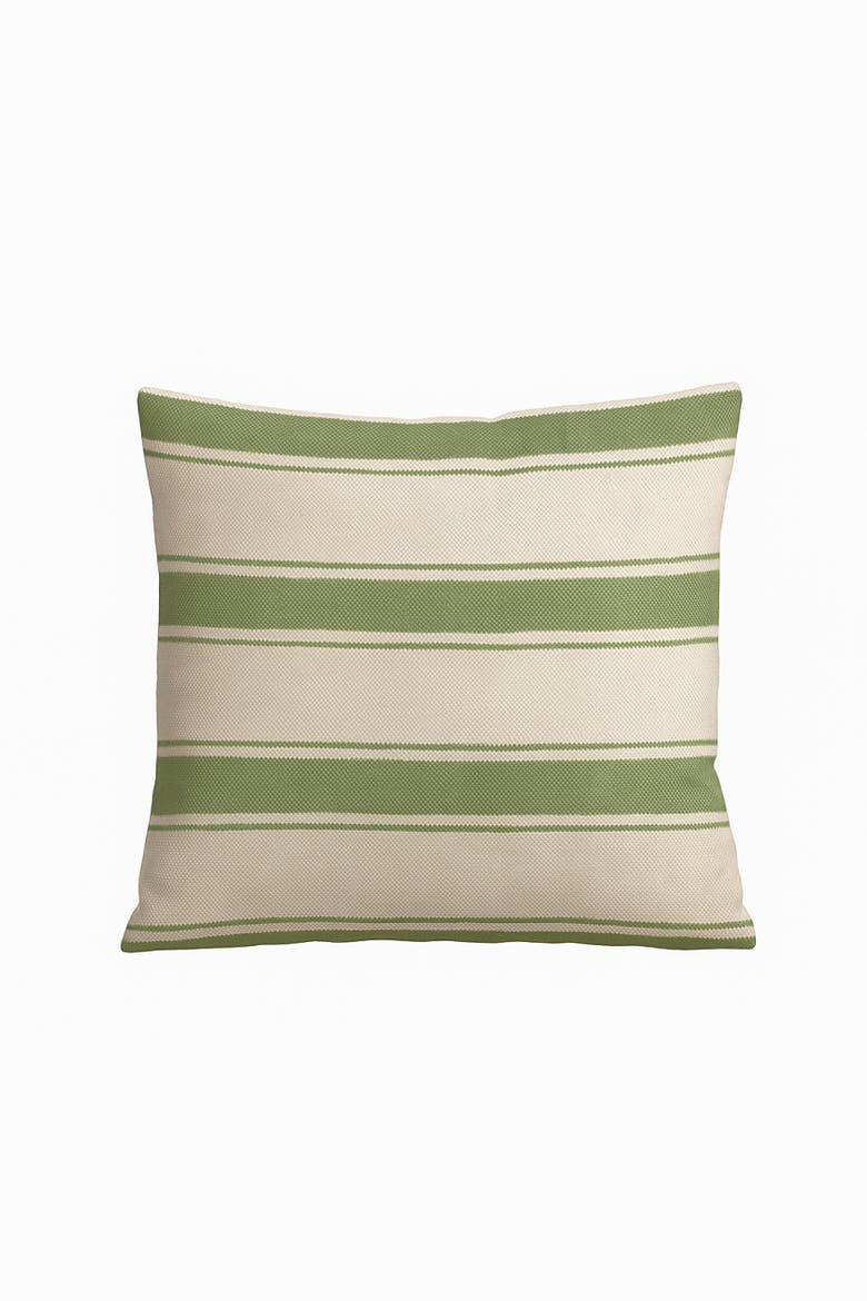 Sail Stripe Pillow, Alternate, color, Pure Green