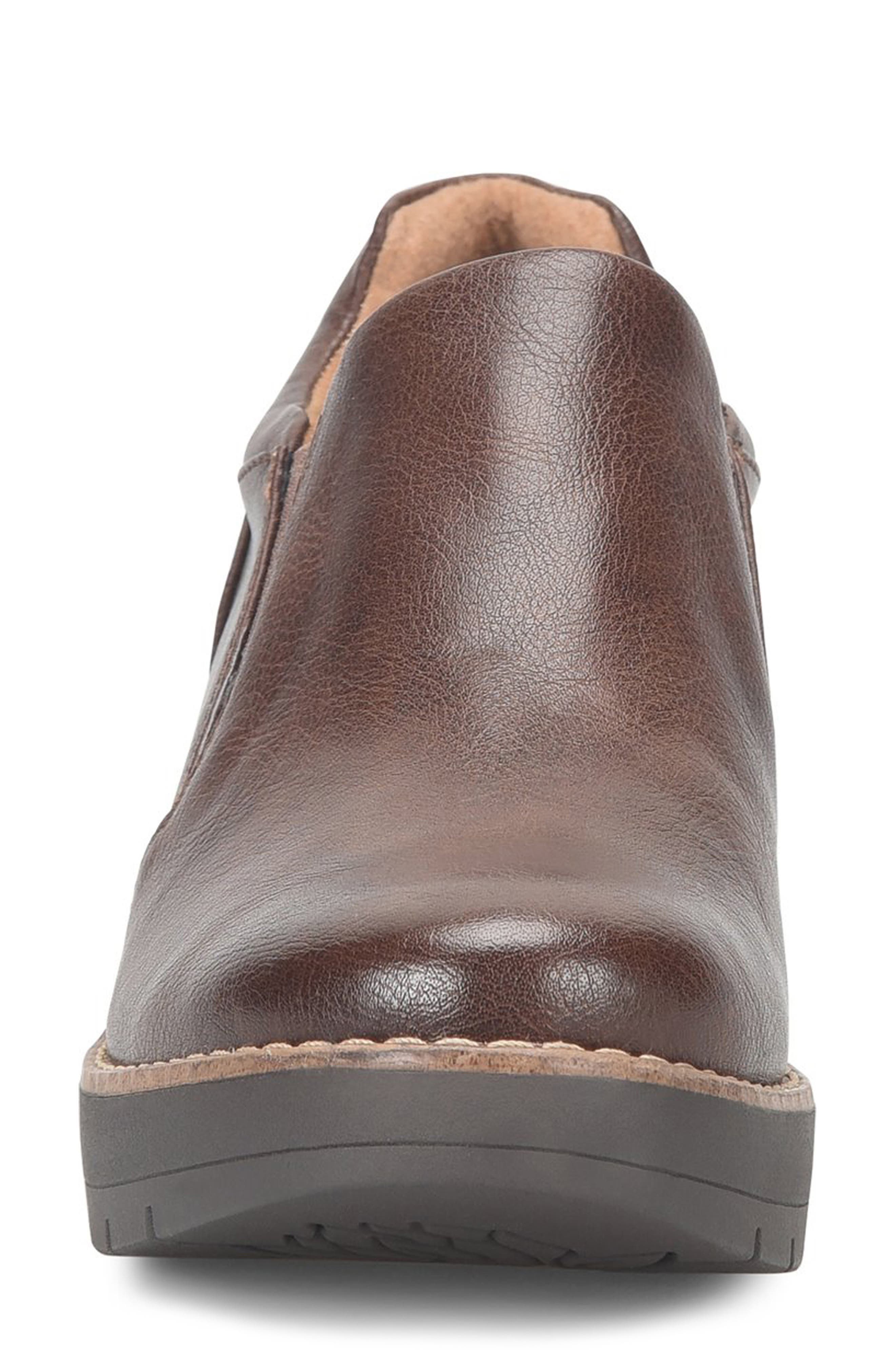 EUROSOFT Fabri Wedge Slip-On, Alternate, color, Dark Brown