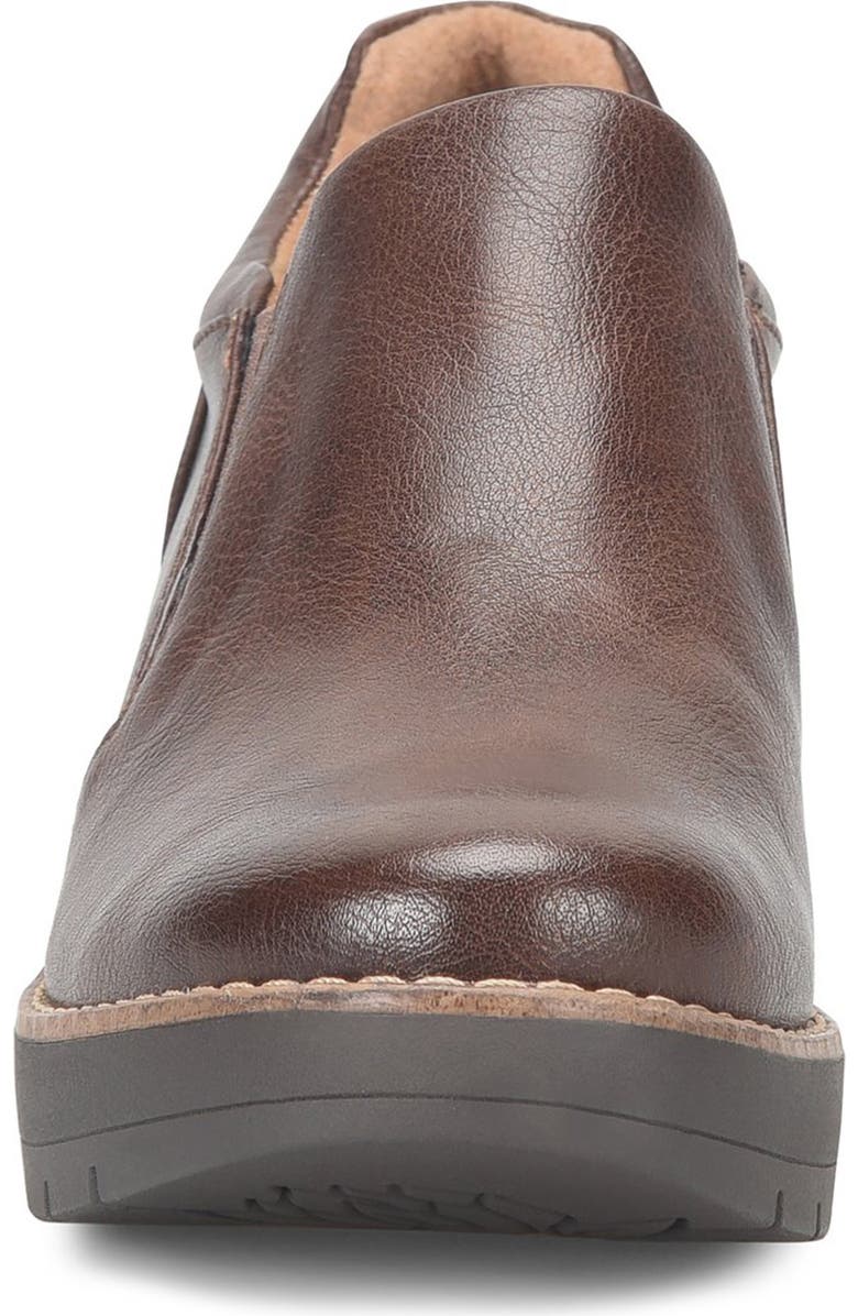 EUROSOFT Fabri Wedge Slip-On, Alternate, color, Dark Brown
