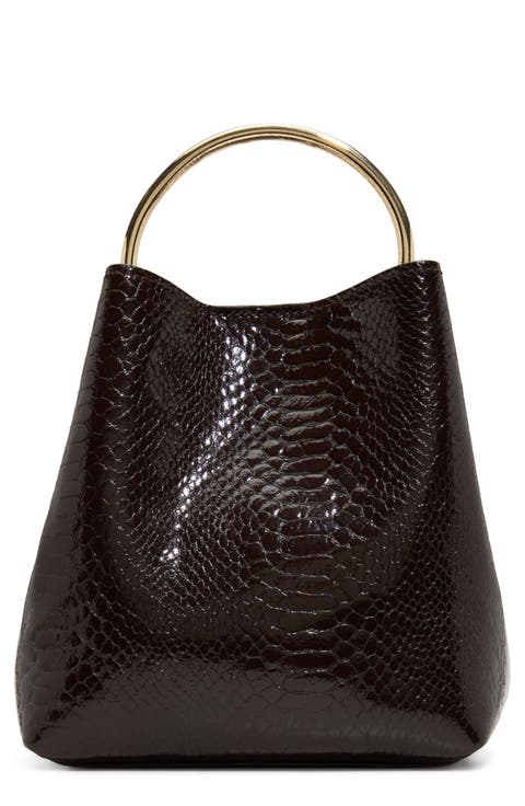 Reveille Faux Leather Bucket Bag