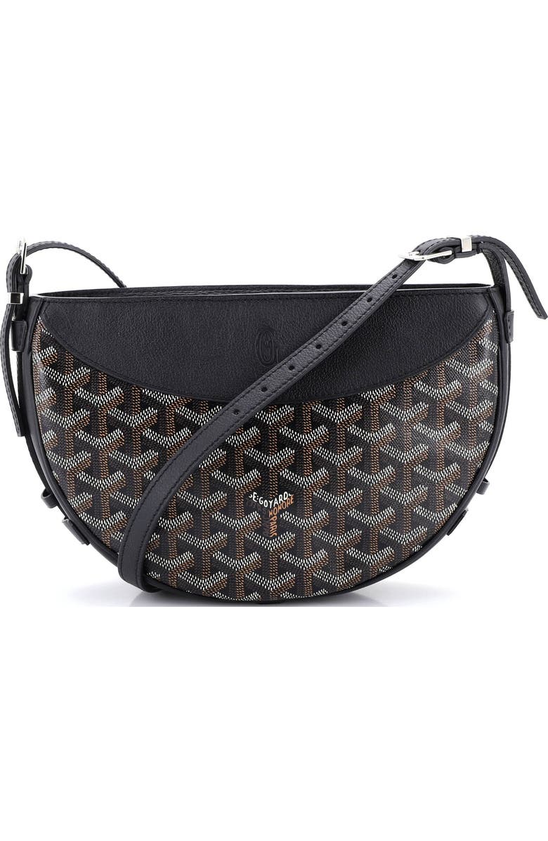 Pre-Owned Goyard Hirondelle Shoulder Bag Coated Canvas and Leather, Main, color, Black