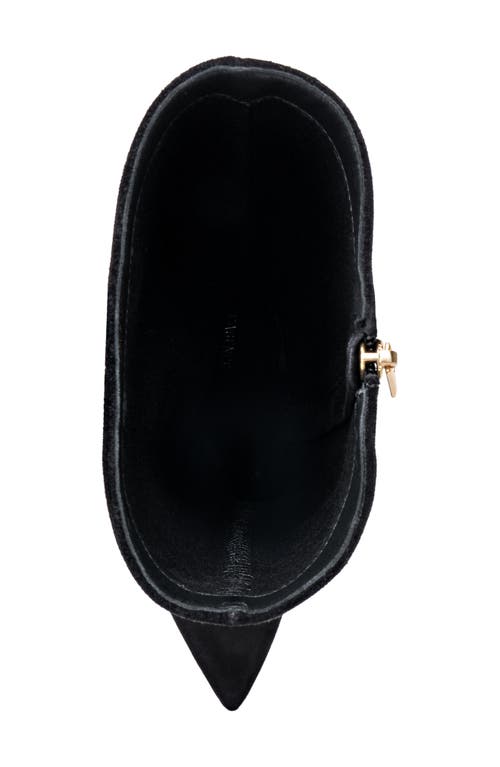 L'agence Giverny Knee High Suede Boot In Black