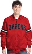 STARTER Men's Starter  Red Arizona Diamondbacks Scout Full-Snap Varsity Jacket