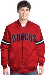 STARTER Men's Starter  Red Arizona Diamondbacks Scout Full-Snap Varsity Jacket
