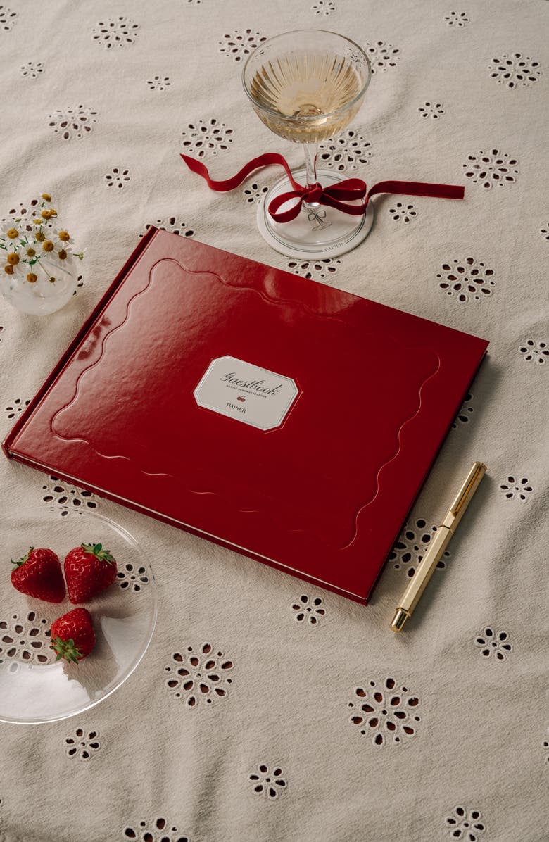 Papier Cherry On Top Guestbook, Alternate, color,