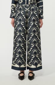 Weekend Max Mara Dotti Wide Leg Silk Pants