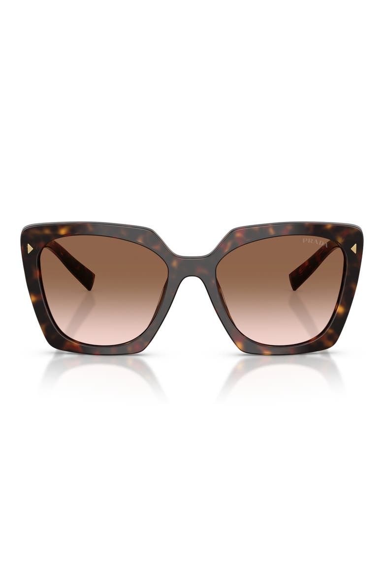 54mm Gradient Square Sunglasses, Main, color, ROOT HAVANA / BROWN GRADIENT