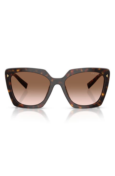 54mm Gradient Square Sunglasses
