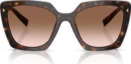 Prada 54mm Gradient Square Sunglasses