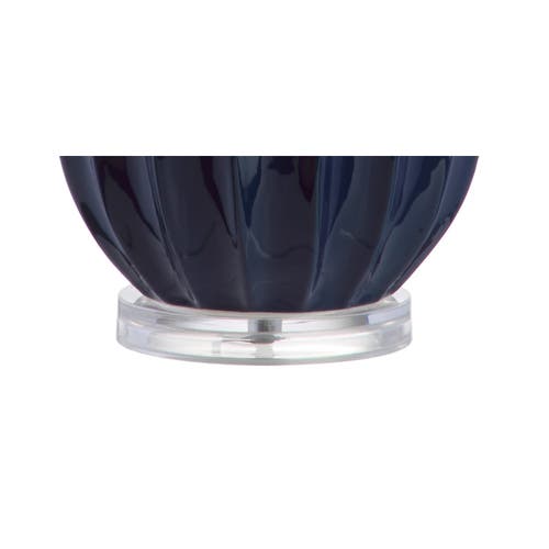 Jonathan Y Tate Ceramic Led Table Lamp In Navy