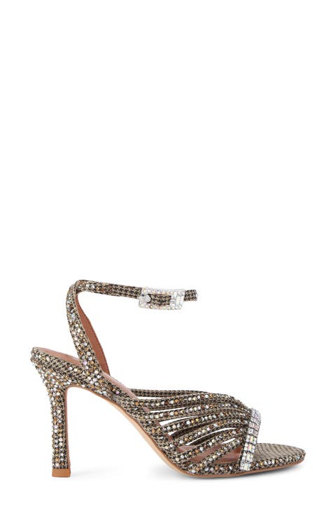 Crystal Ankle Strap Sandal (Women)